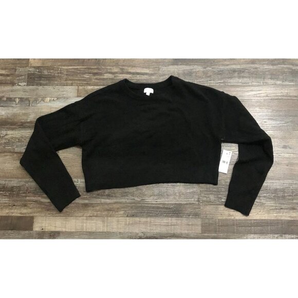 Pacsun LA Hearts Womens Small Black Crop Sweater New with Tags - Picture 1 of 5
